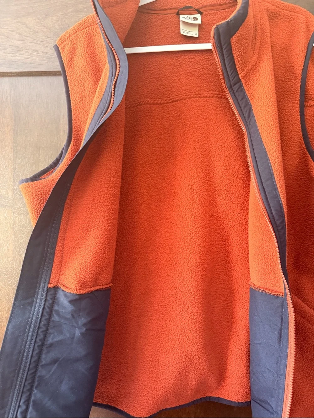 The North Face Orange Fleece Vest